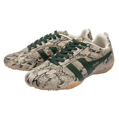 Gola Classics Women's Corva Snake Sneakers - Off White/Evergreen/Gum