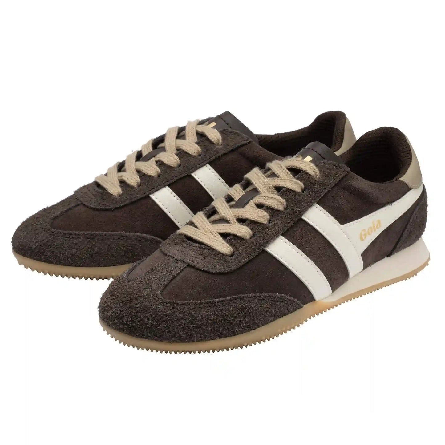 Gola Classics Women's Sprinter Suede Sneakers - Mocha/Off White/Bone