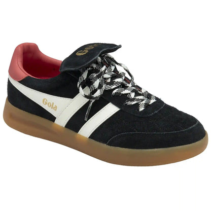 Gola Classics Women's Stadia '86 Sneakers - Black/Off White/Coral/Gum