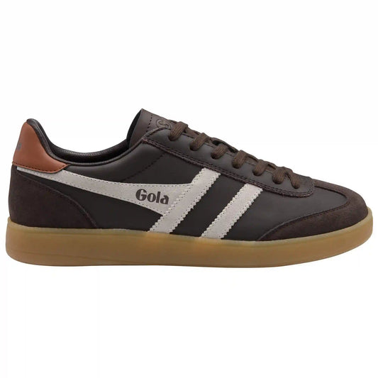 Gola Classics Men's Viper Leather Sneakers - Mocha/Off White/Umber/Gum