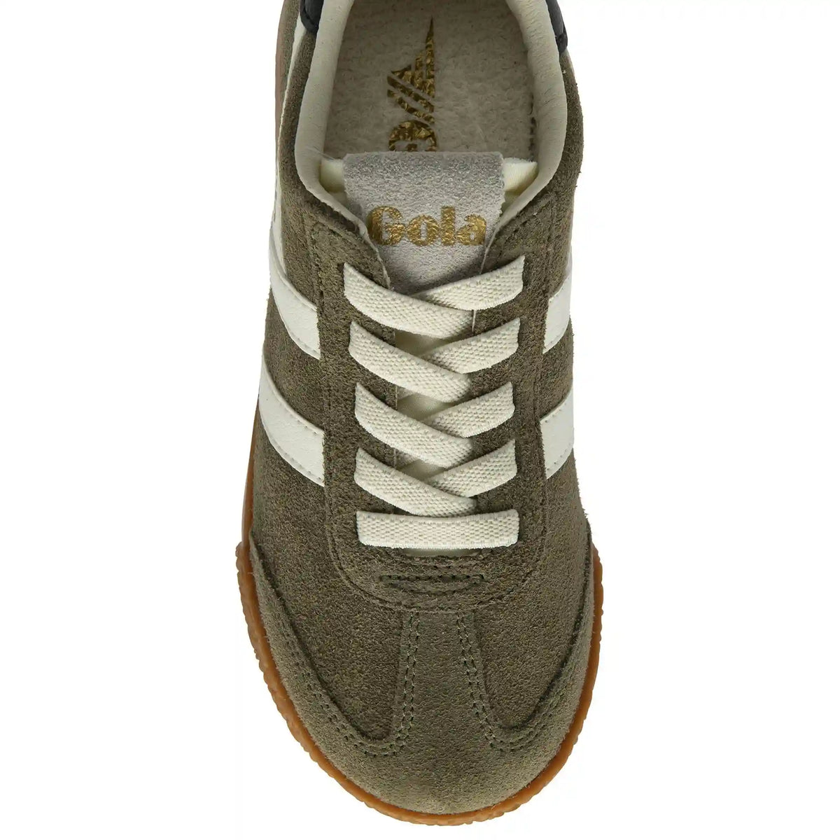 Gola Classics Kids' Elan Sneakers - Khaki/Off White/Black