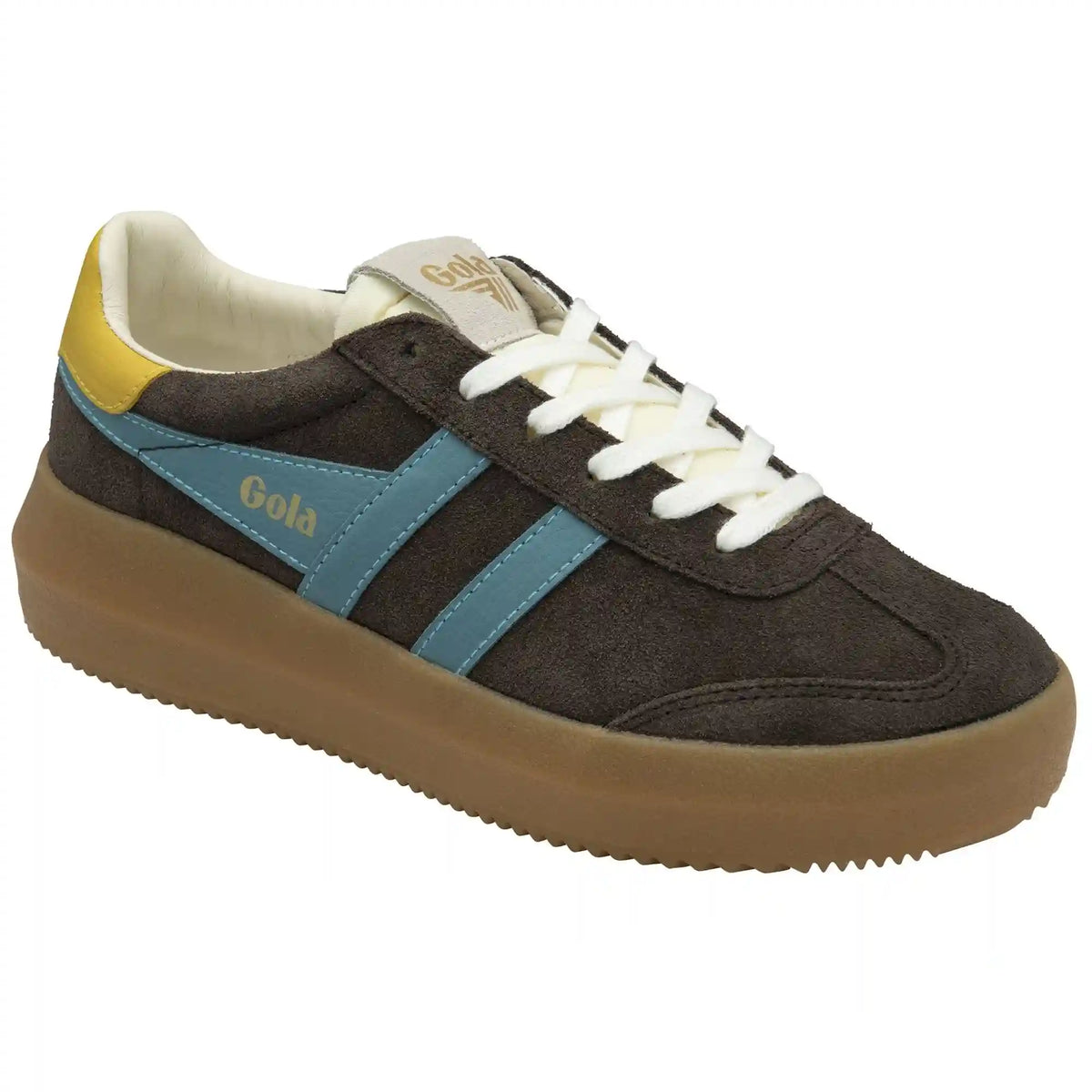 Gola Classics Women's Athena Sneakers - Mocha/Ocean/Pollen/Gum