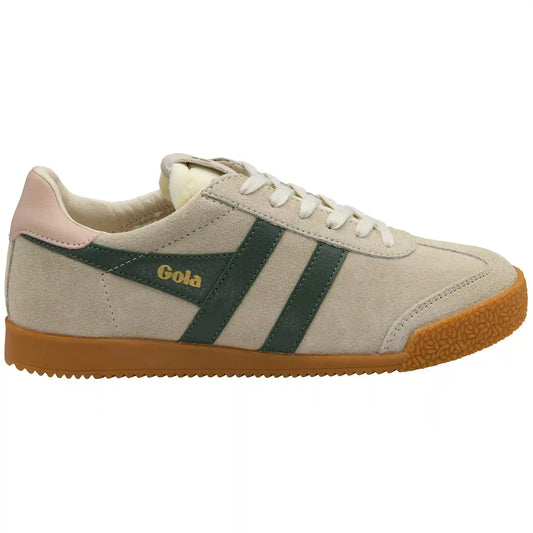 Gola Classics Women's Elan Sneakers - Wheat/Evergreen/Pearl Pink