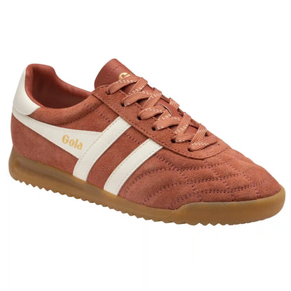 Gola Classics Women's Stadium Suede Sneakers - Orange Spice/Off White