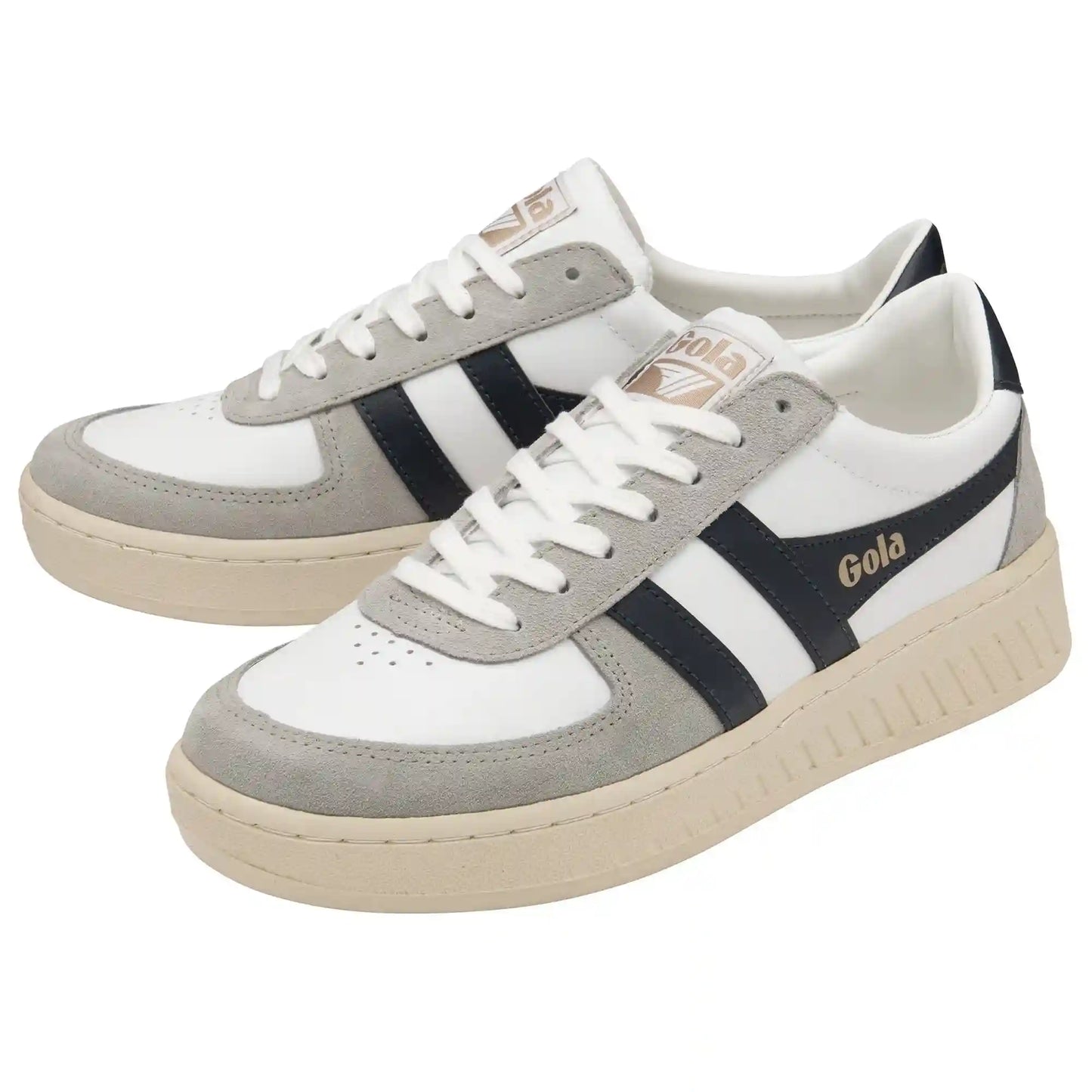 Gola Classics Men's Grandslam Quadrant Sneakers - White/Light Grey/Navy