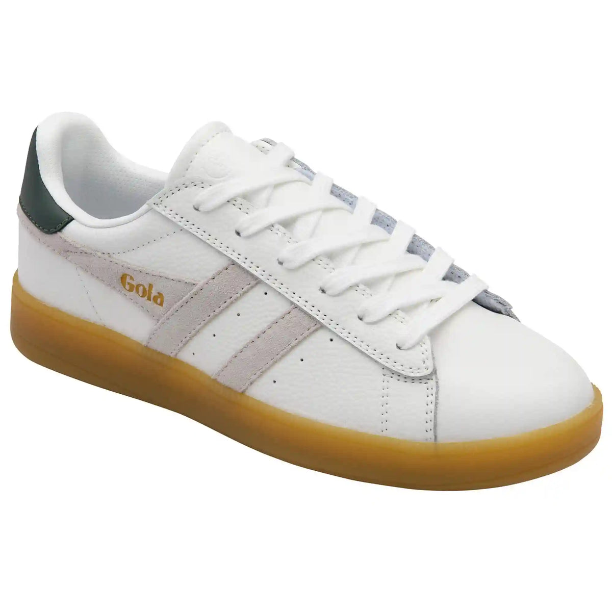 Gola Classics Women's Aztec Leather Sneakers - White/White/Evergreen/Gum