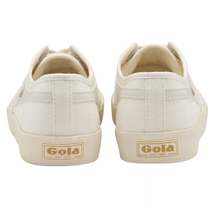 Vegan Gola Classics Women's Coaster - Off White/Off White/Gold