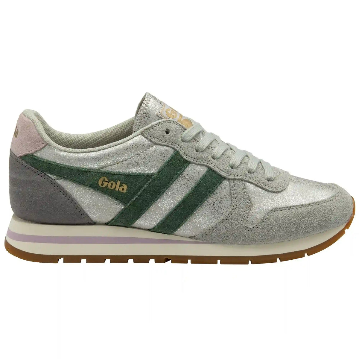 Gola Classics Women's Daytona Blaze Sneakers - Silver/Evergreen/Chalk Pink