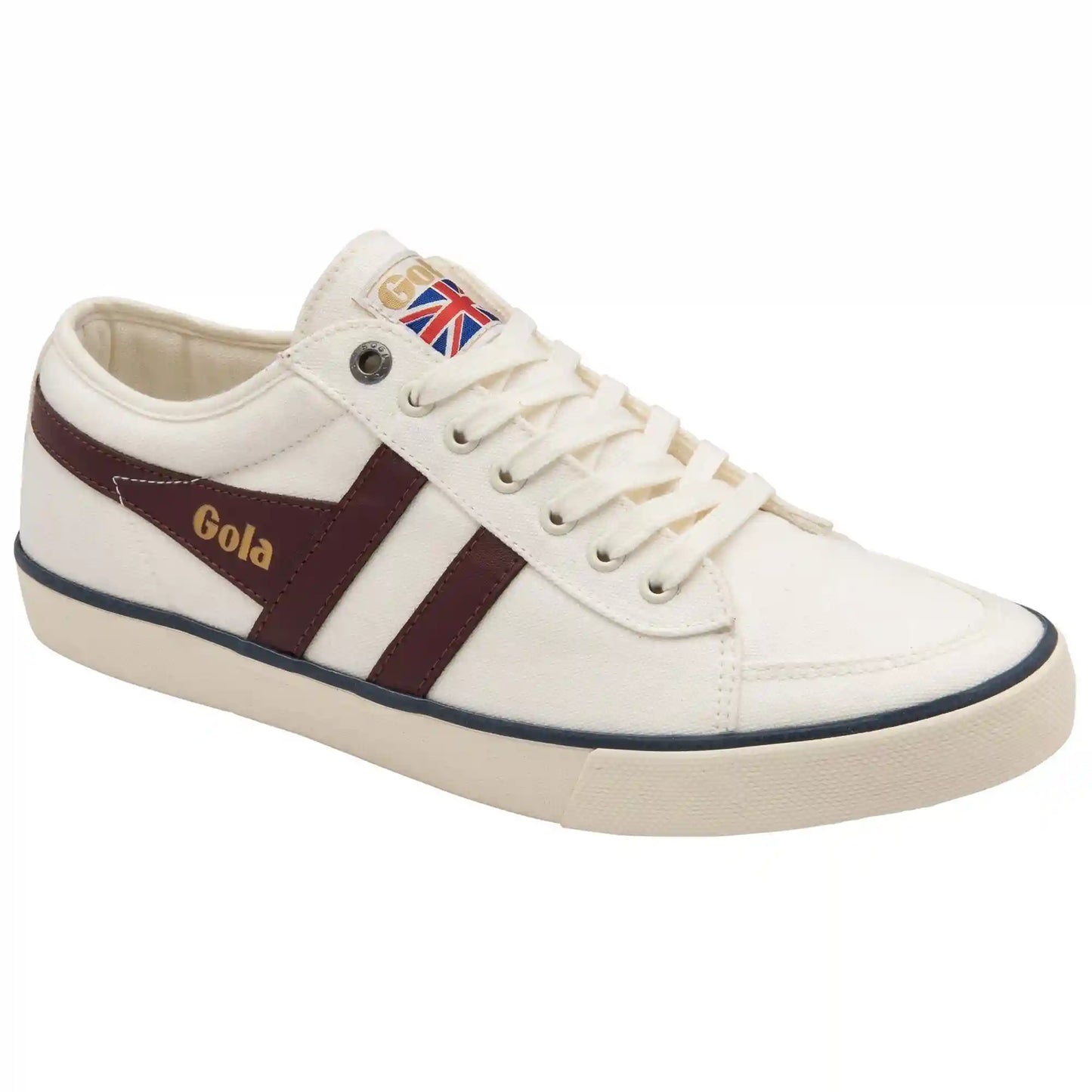 Vegan Gola Classics Men's Comet Plimsoll Sneakers - Off White/Burgundy/Navy