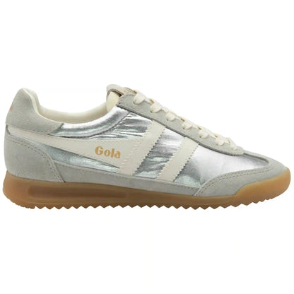 Gola Classics Women's Firefly Metallic Sneakers - Silver/Off White