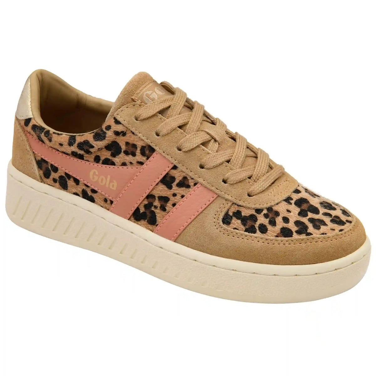 Gola Classics Women's Grandslam Savanna Sneakers - Leopard/Light Caramel/Terracotta