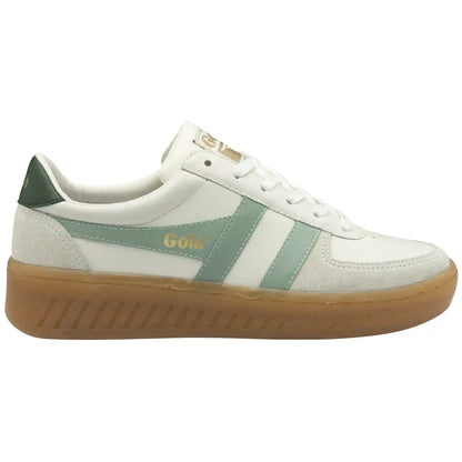 Gola Classics Women's Grandslam Elite Sneakers - White/Surf/Evergreen/Gum