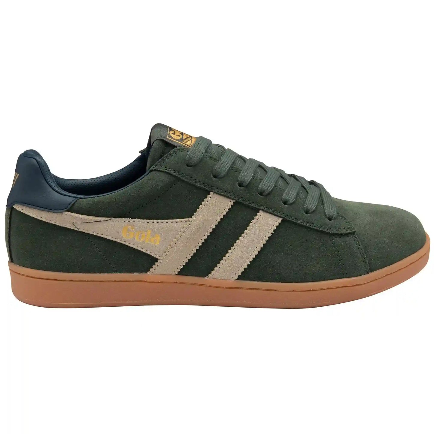 Gola Classics Men's Equipe II Suede Sneakers - Dark Khaki/Bone/Navy