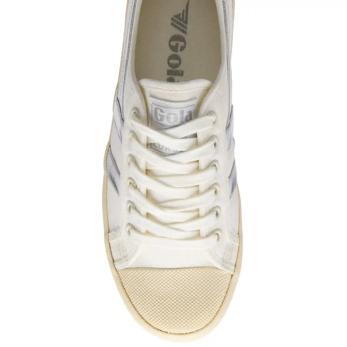 Vegan Gola Classics Women's Coaster - Off White/Silver