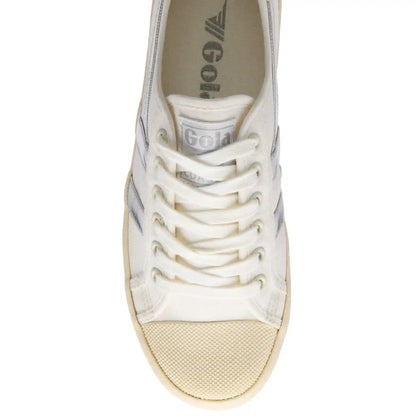 Vegan Gola Classics Women's Coaster - Off White/Silver