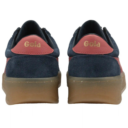 Gola Classics Women's Grandslam Suede Sneakers - Navy/Coral/Gum
