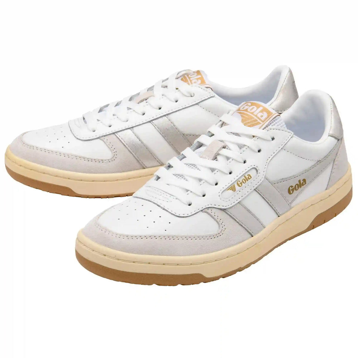 Gola Classics Women's Hawk Sneakers - White/Silver
