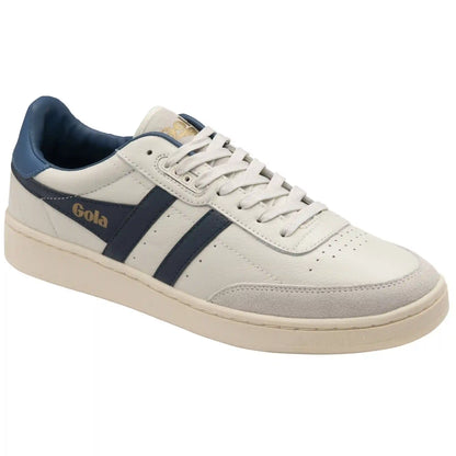Gola Classics Men's Contact Leather Sneakers - Off White/Navy/Marine Blue