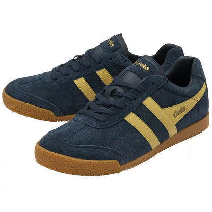 Gola Classics Men's Harrier Suede Sneakers - Navy/Pollen