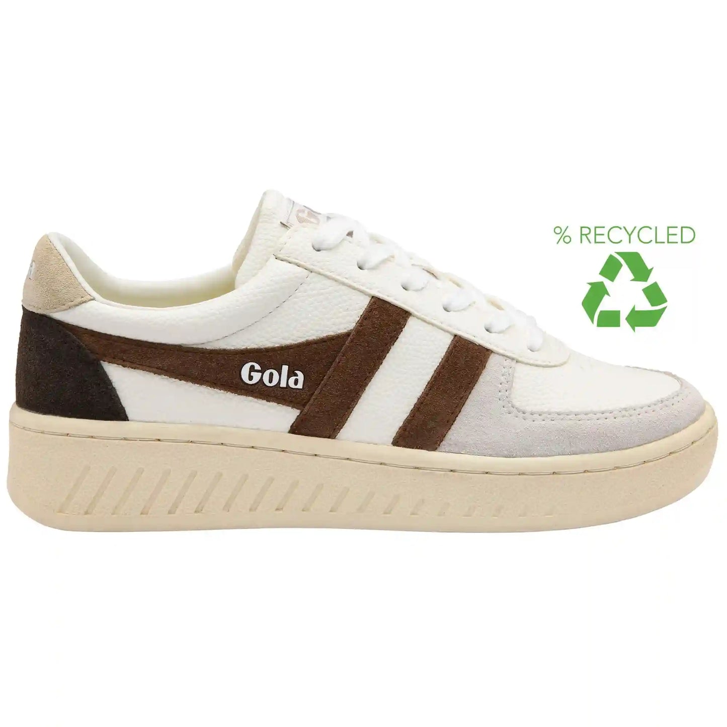 Gola Classics Women's Grandslam Trident Sneakers - White/Otter/Wheat