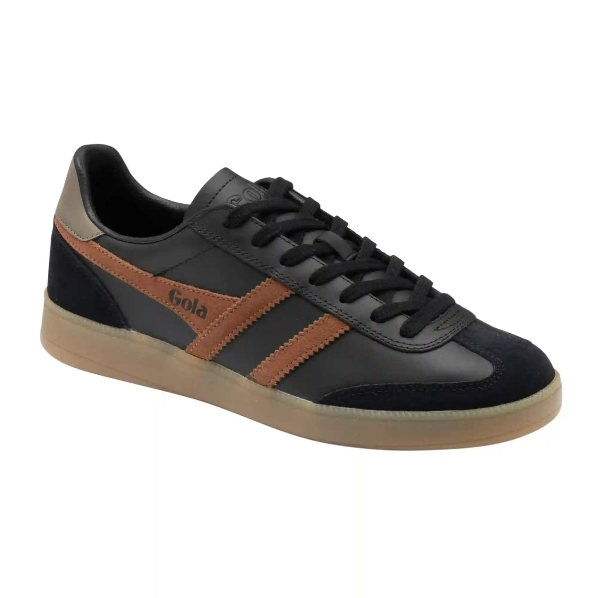 Gola Classics Men's Viper Leather Sneakers - Black/Umber/Urban Moss/Gum