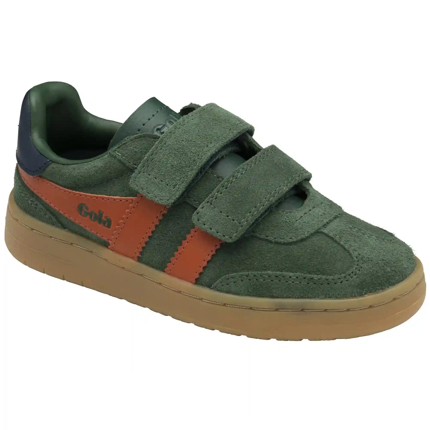 Gola Classics Kids' Viper Strap Sneakers - Evergreen/Moody Orange/Navy/Gum