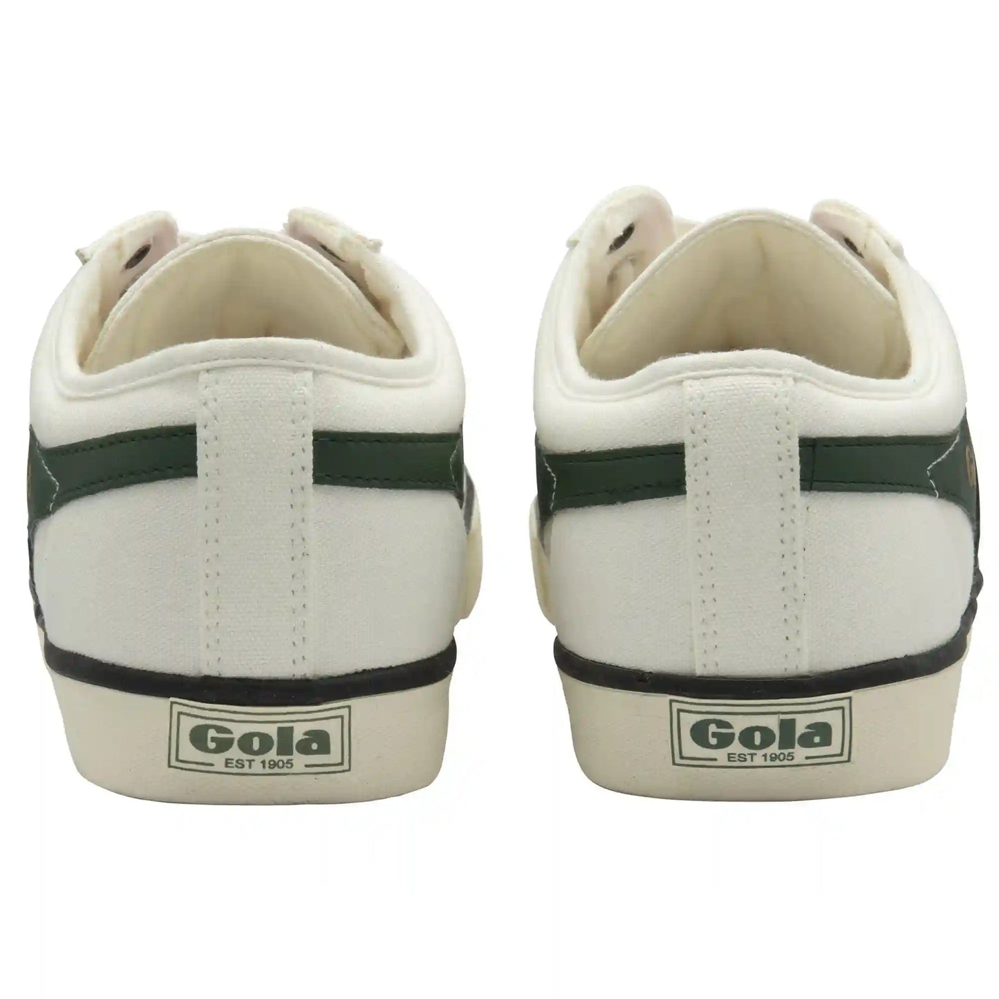 Vegan Gola Classics Men's Comet Plimsoll Sneakers - Off White/Evergreen/Black