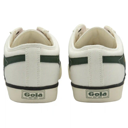 Vegan Gola Classics Men's Comet Plimsoll Sneakers - Off White/Evergreen/Black