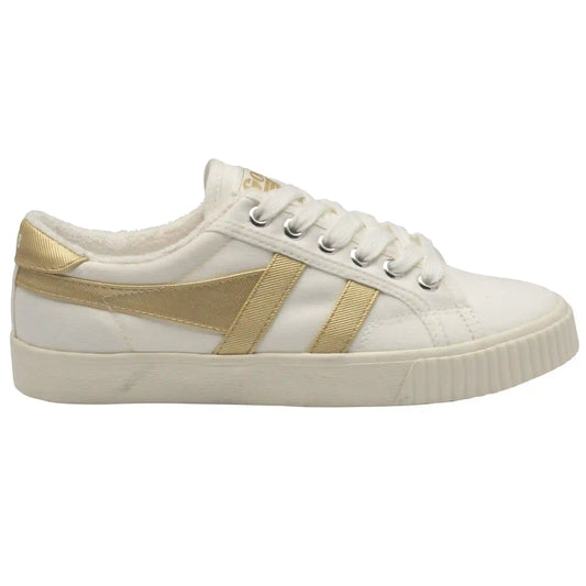 Gola Classics Women's Tennis Mark Cox Sneakers - Off White/Gold Pearl
