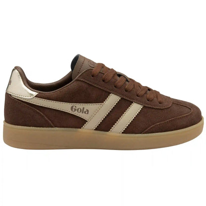 Gola Classics Women's Viper Sneakers - Dark Brown/Bone/Gold/Gum