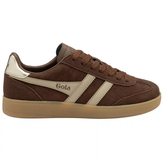 Gola Classics Women's Viper Sneakers - Dark Brown/Bone/Gold/Gum