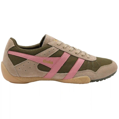 Gola Classics Women's Cascade Sneakers - Khaki/Cappuccino/Coral Pink/Gum