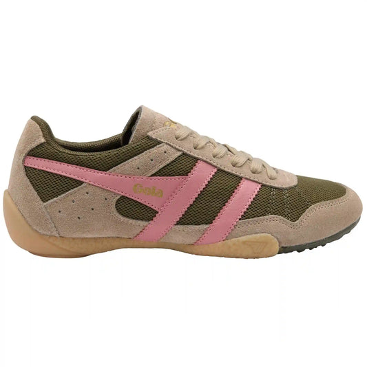 Gola Classics Women's Cascade Sneakers - Khaki/Cappuccino/Coral Pink/Gum