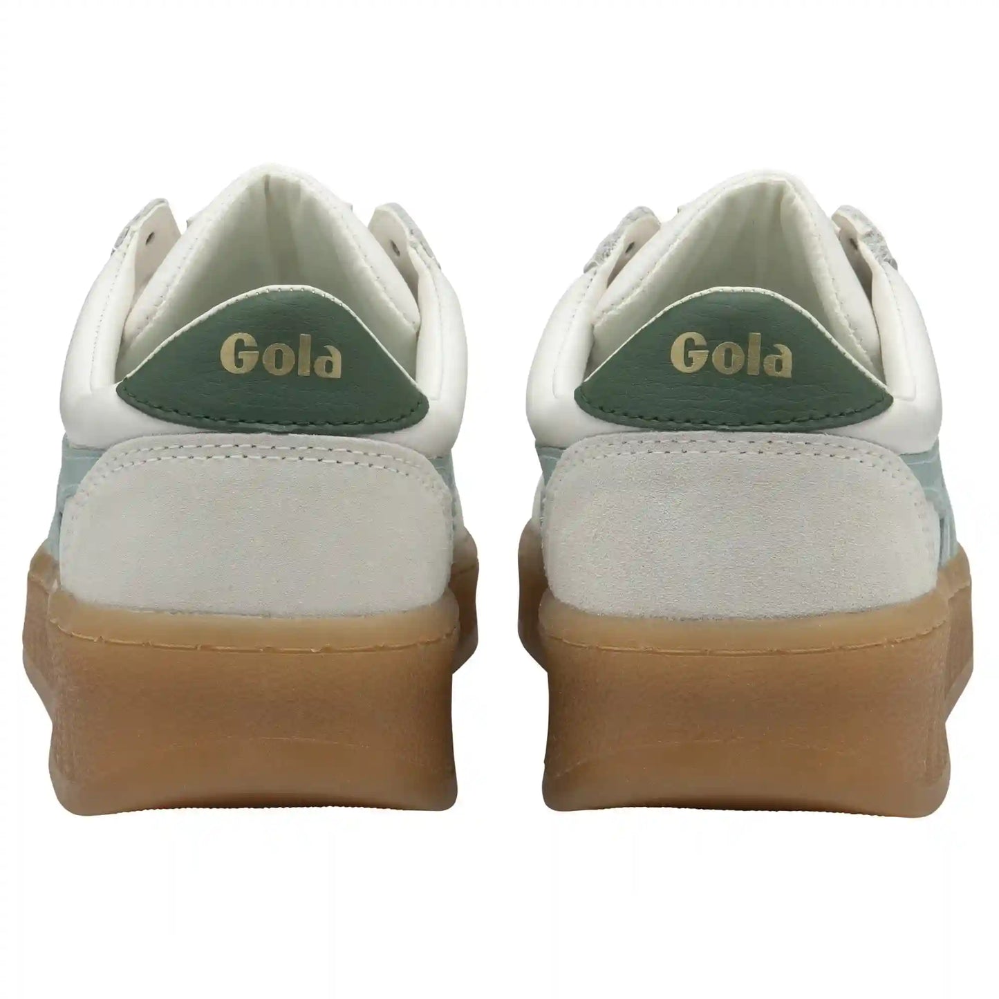 Gola Classics Women's Grandslam Elite Sneakers - White/Surf/Evergreen/Gum