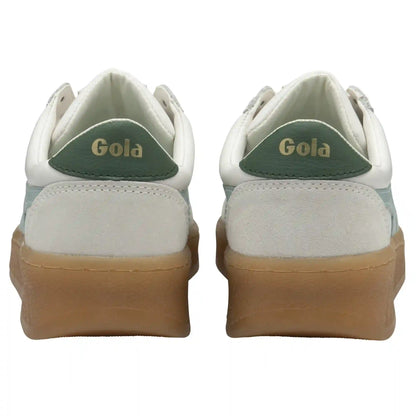 Gola Classics Women's Grandslam Elite Sneakers - White/Surf/Evergreen/Gum