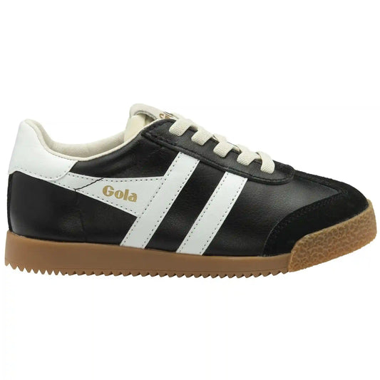 Gola Classics Kids' Elan Leather Sneakers - Black/White