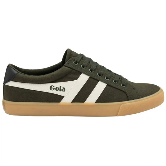 Vegan Gola Classics Men's Varsity Sneakers - Dark Khaki/Off White/Black/Gum