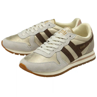 Gola Classics Women's Daytona Blaze Sneakers - Gold/Dark Brown/Cameo