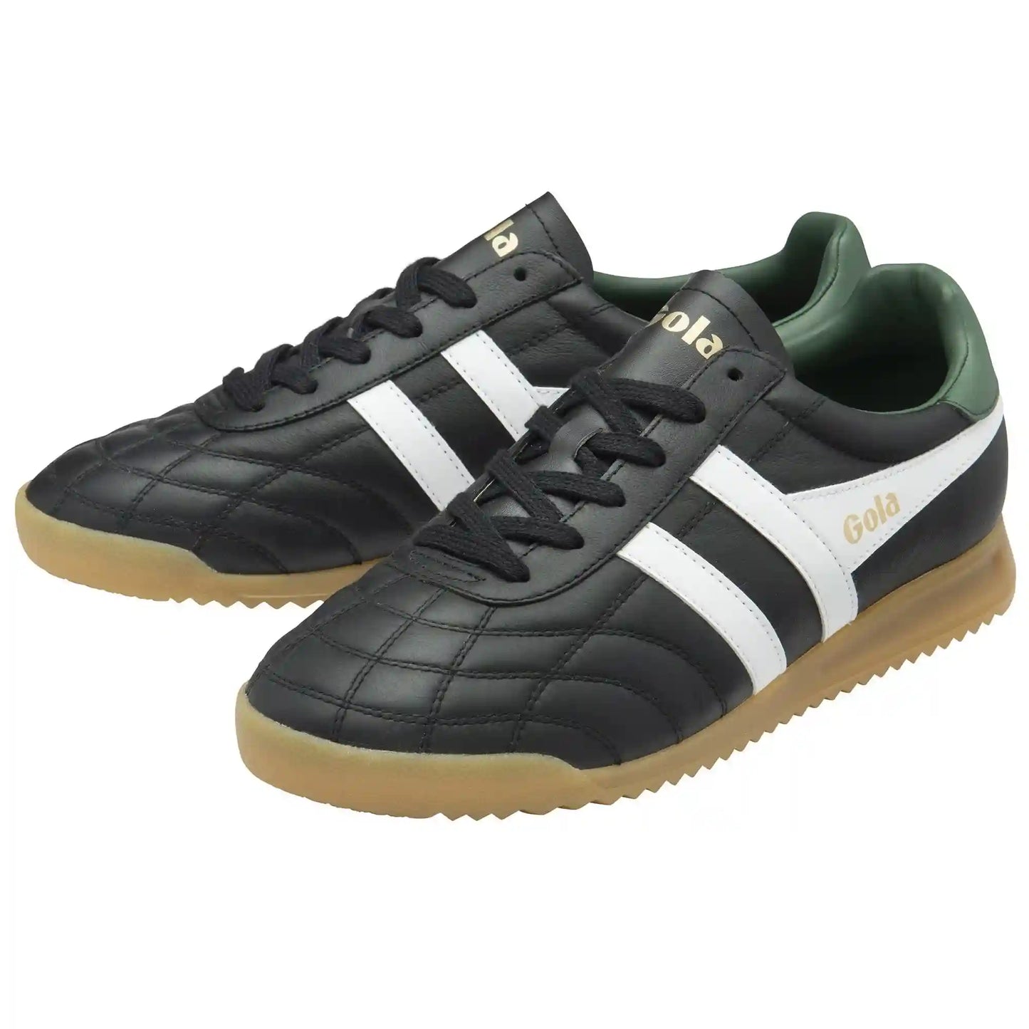 Gola Classics Men's Stadium Sneakers - Black/White/Evergreen