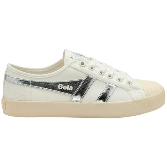Vegan Gola Classics Women's Coaster - Off White/Silver
