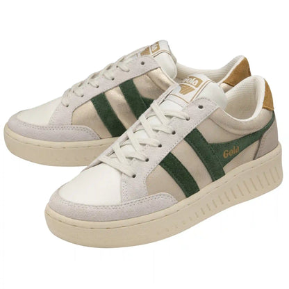 Gola Classics Women's Superslam Blaze Sneakers - Gold/Evergreen/Brown Sugar