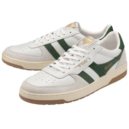 Gola Classics Men's Hawk Sneakers - White/Dark Green