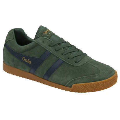 Gola Classics Men's Harrier Suede Sneakers - Evergreen/Navy