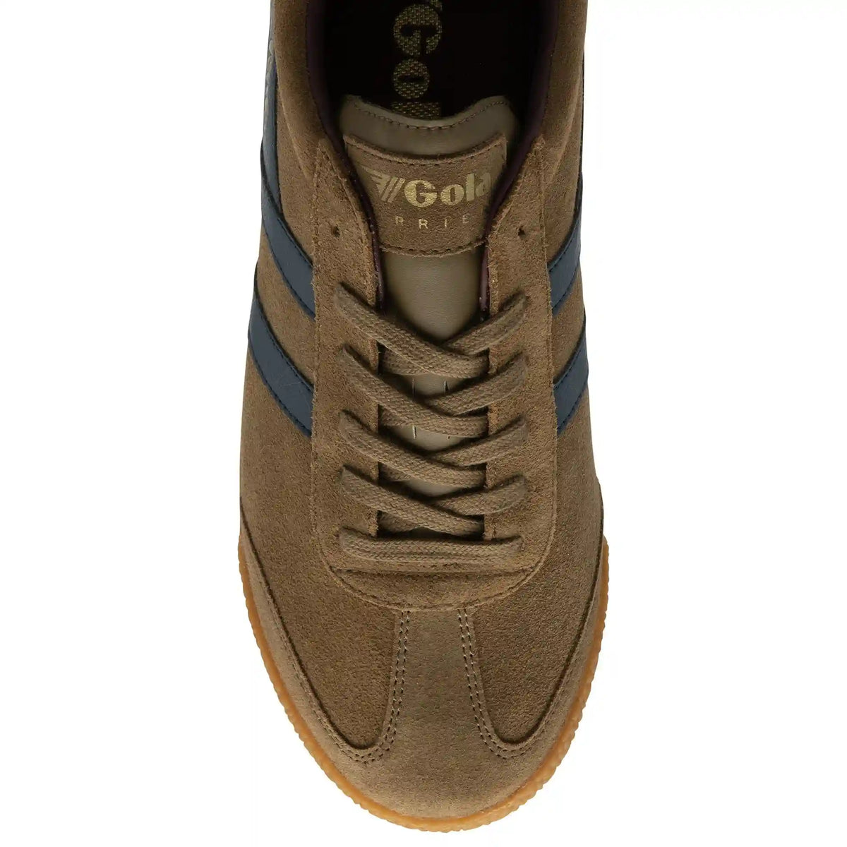 Gola Classics Men's Harrier Suede Sneakers - Tobacco/Navy/Burgundy