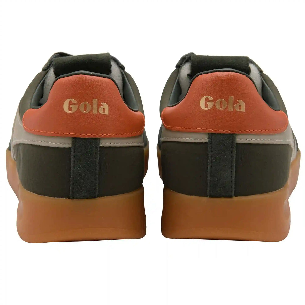 Gola Classics Men's Cyclone Nylon Sneakers - Dark Khaki/Bone/Moody Orange/Gum