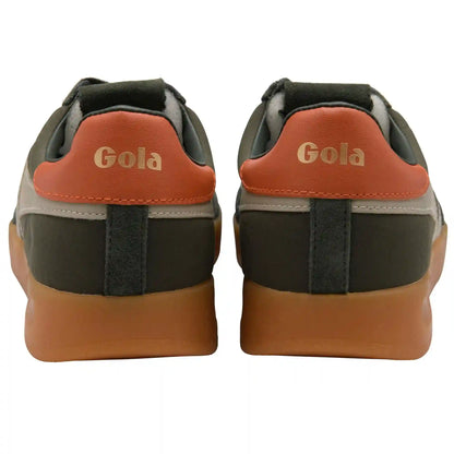 Gola Classics Men's Cyclone Nylon Sneakers - Dark Khaki/Bone/Moody Orange/Gum