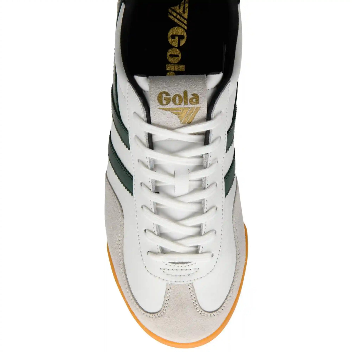 Gola Classics Men's Europa Leather Sneakers - White/Evergreen/Black