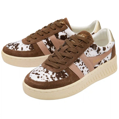 Gola Classics Women's Grandslam Savanna Sneakers - Dalmatian/Otter/Cameo