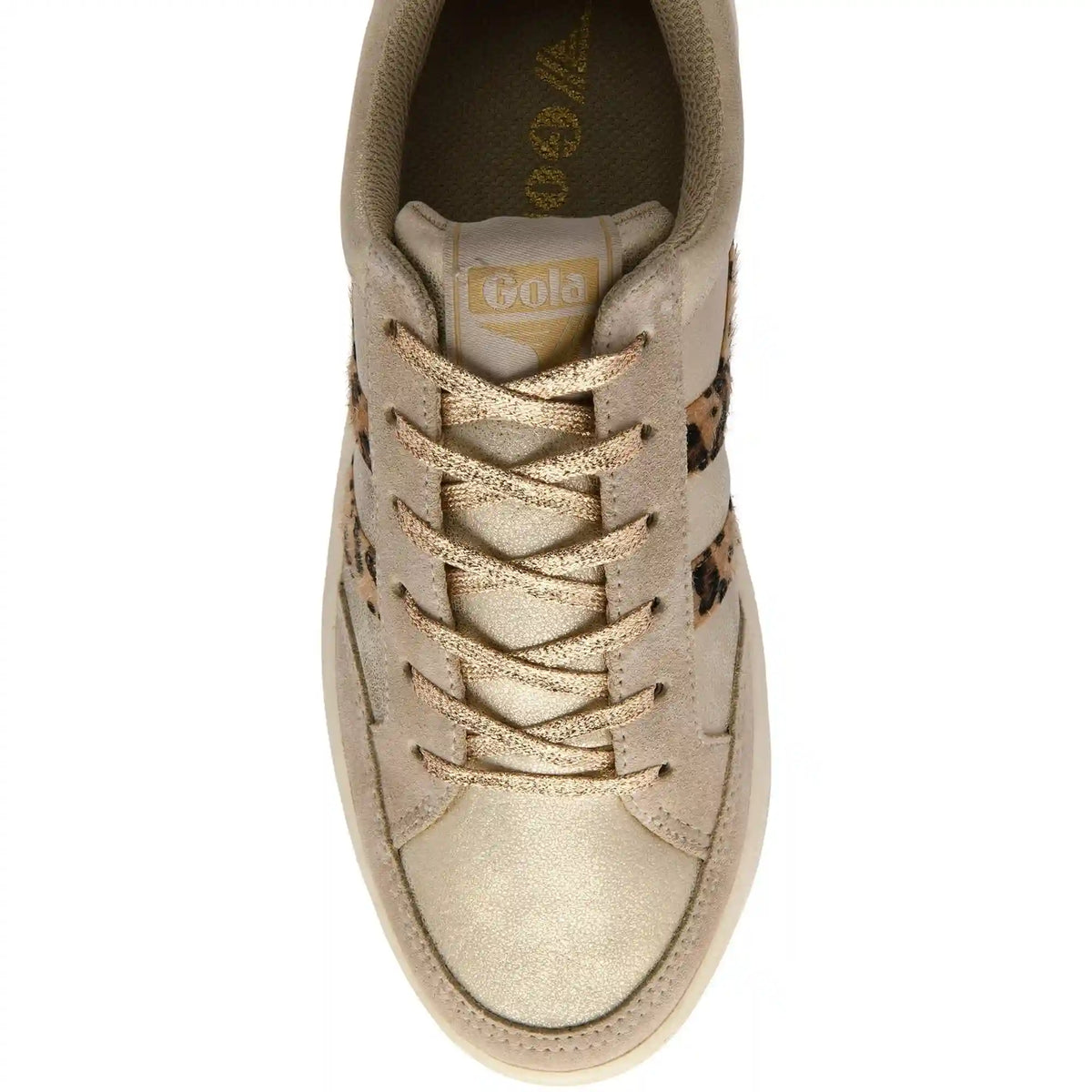 Gola Classics Women's Superslam Blaze II Sneakers - Gold/Leopard/Dark Brown