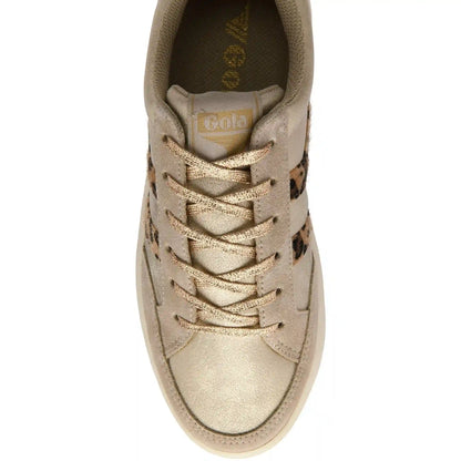 Gola Classics Women's Superslam Blaze II Sneakers - Gold/Leopard/Dark Brown
